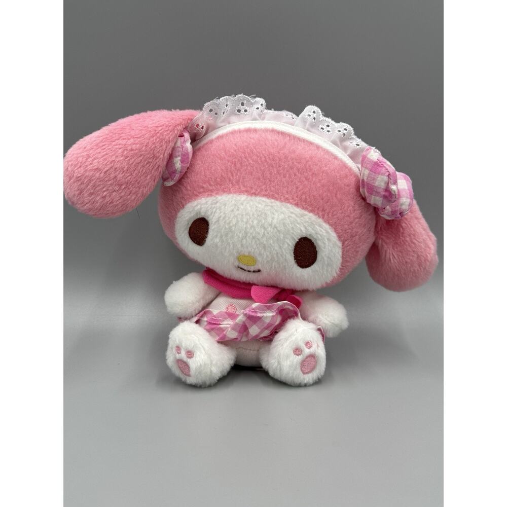 Sanrio My Melody Plush Cafe Gingham Pink 6 Inch Stuffed Animal 2021